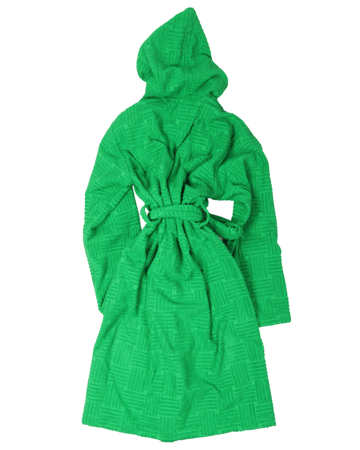 Intreccio Pattern Cotton Bathrobe