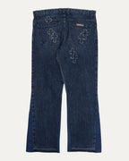 Gallery Dept. Turbo Diesel Cross Patch LA Flare Jeans