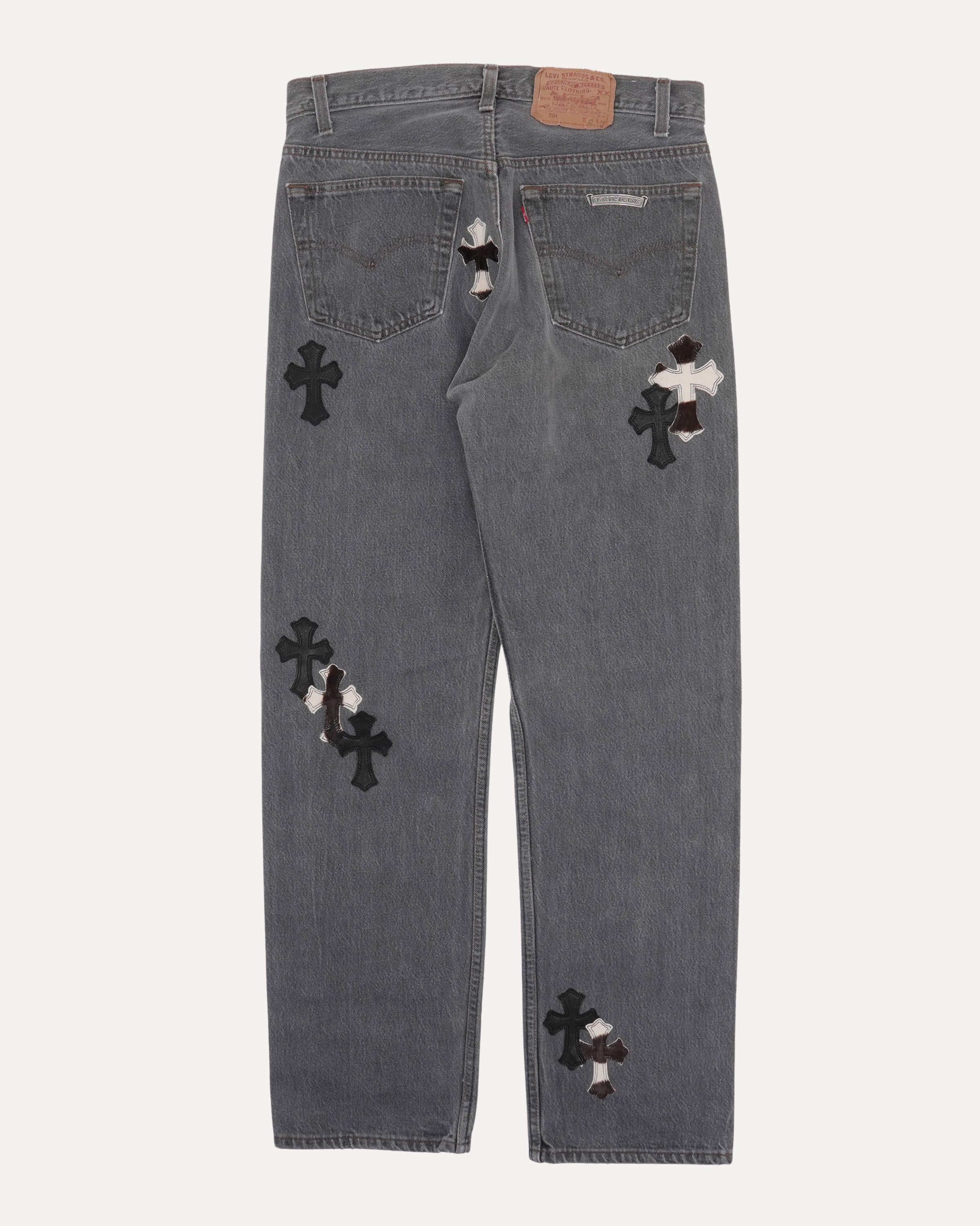 Chrome Hearts Levi's 501 Cross Patch Jeans – Justin Reed