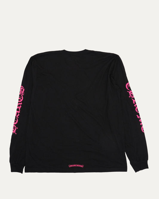 Neck Logo Long Sleeve Pocket T-Shirt