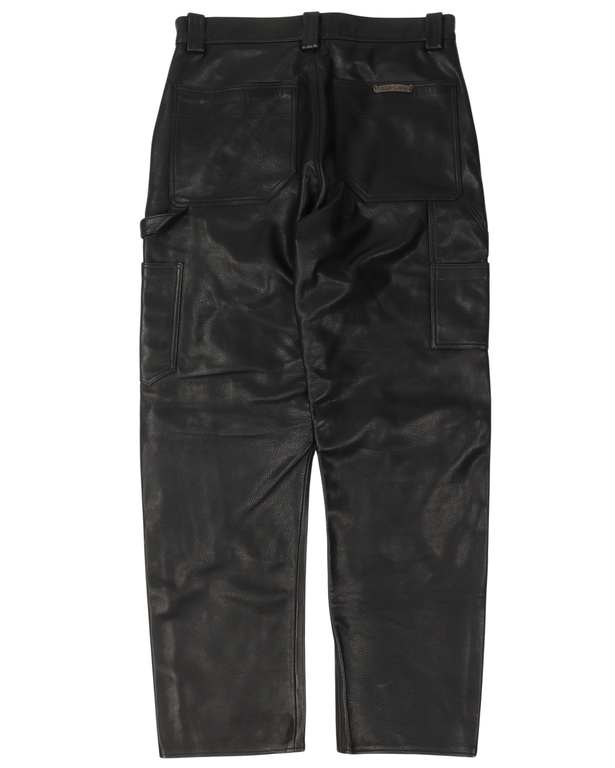 Leather Fleur Knee Carpenter Pants (FW21 SAMPLE)