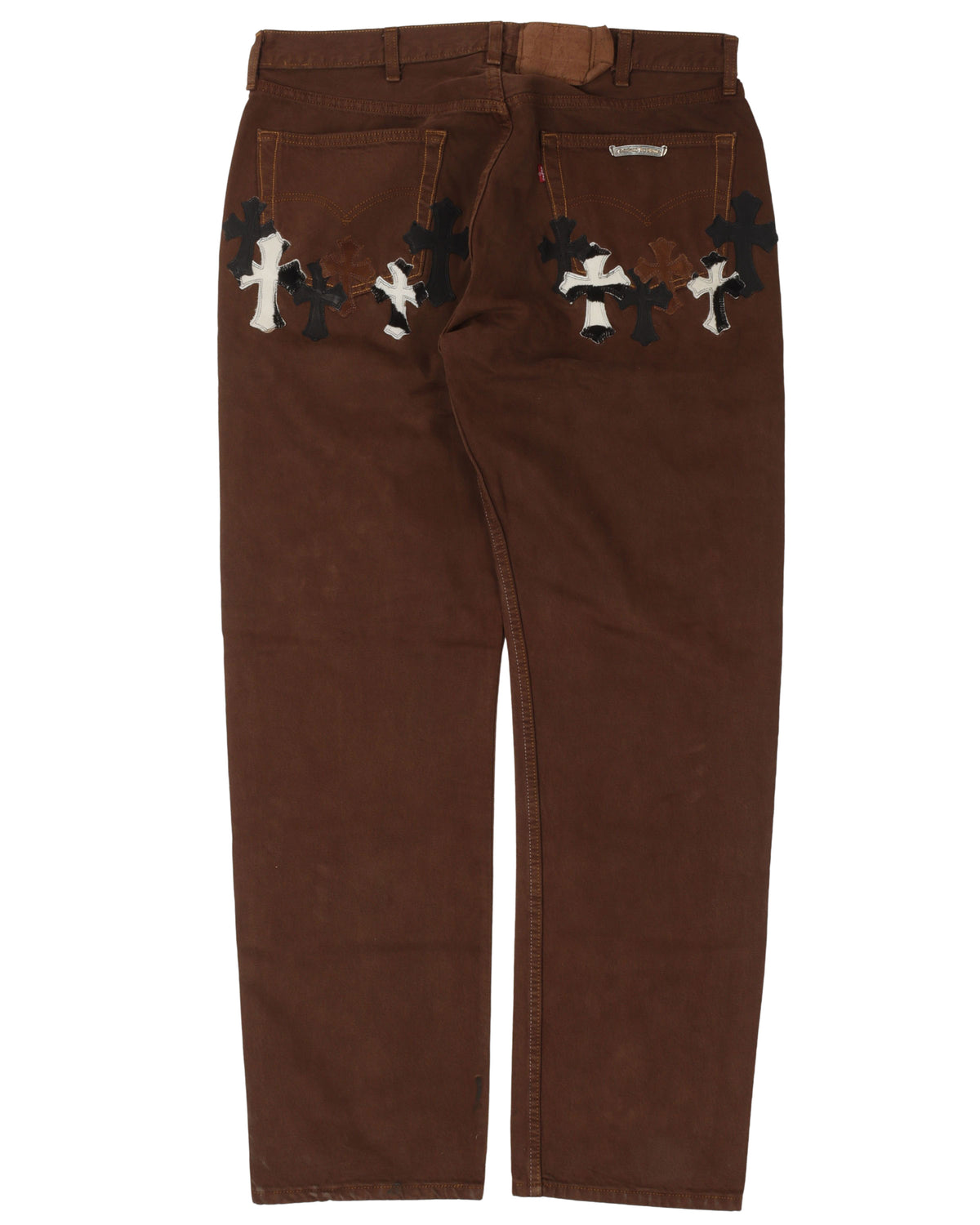 NYFW Exclusive Zebra Cross Patch Jeans