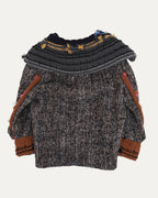 Multi Material Cardigan