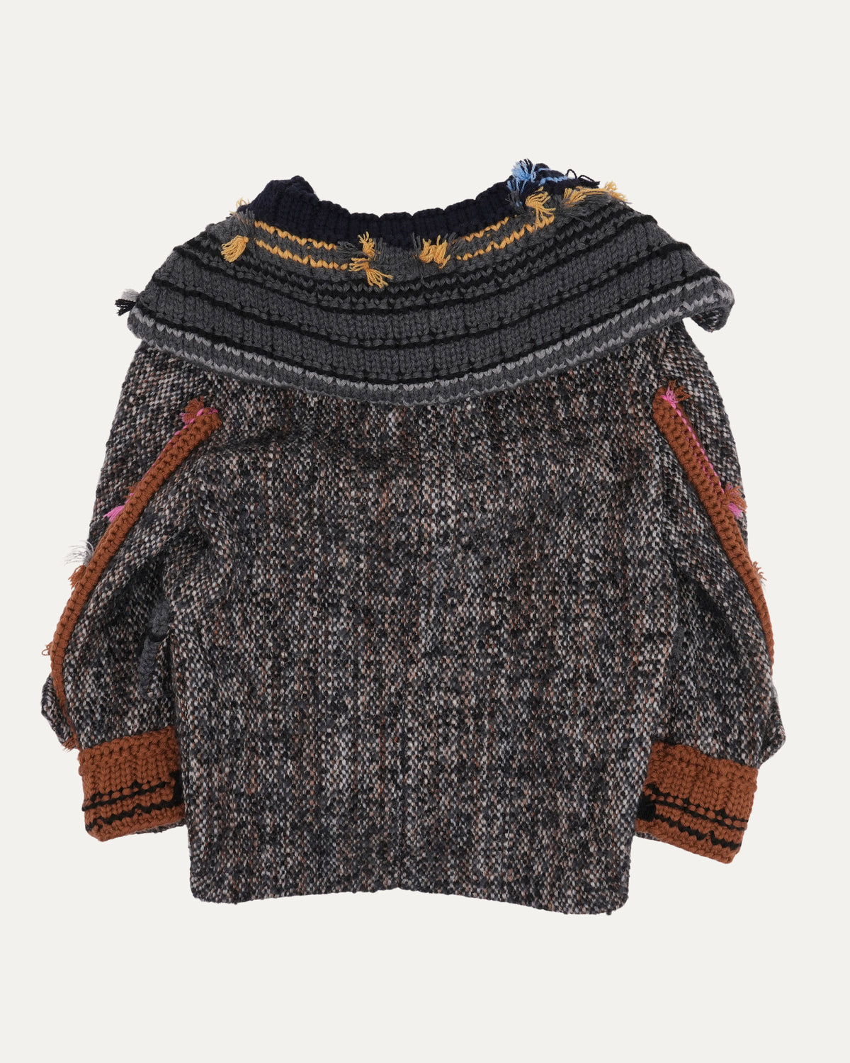 Multi Material Cardigan
