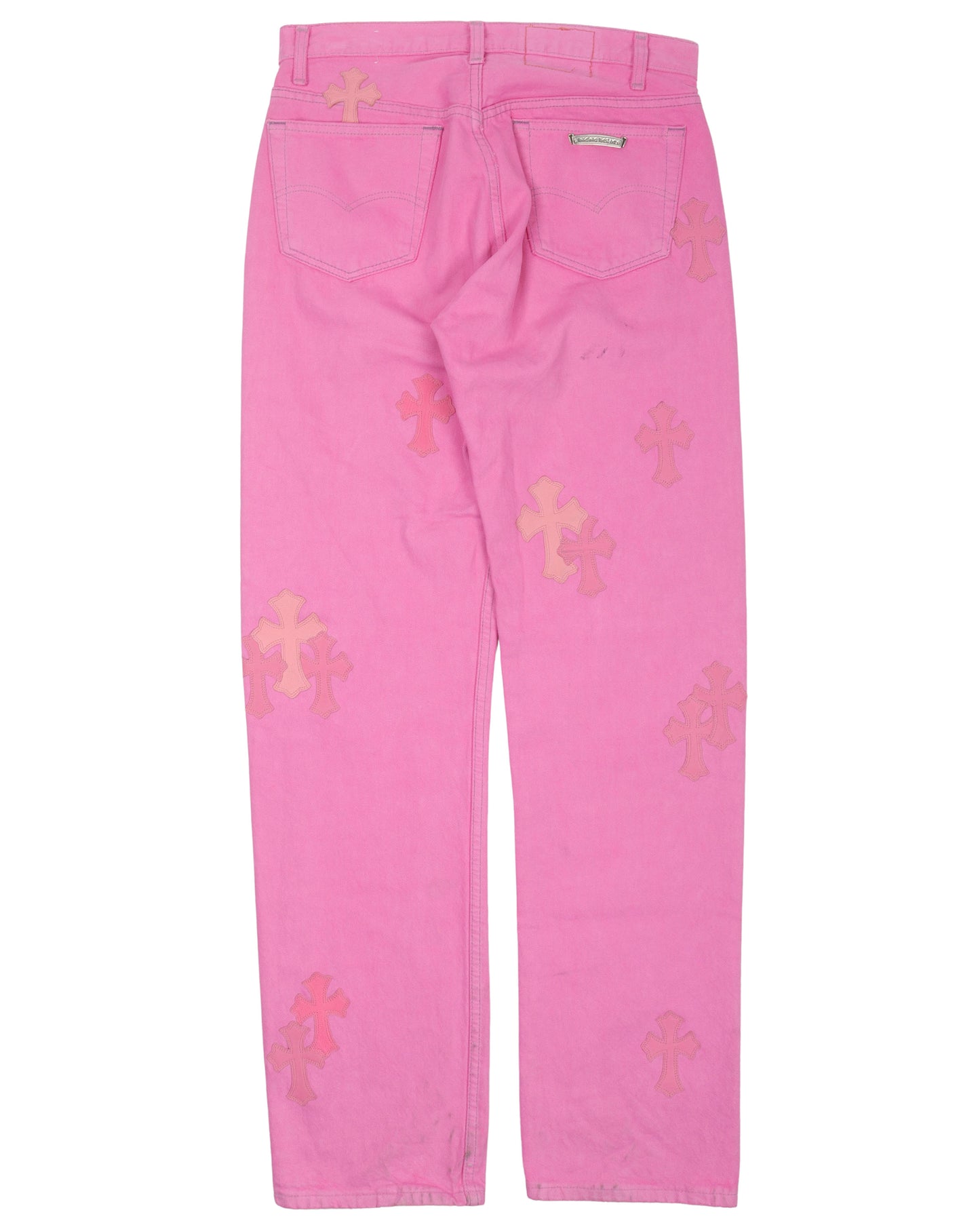 Sex Records Cross Patch Jeans