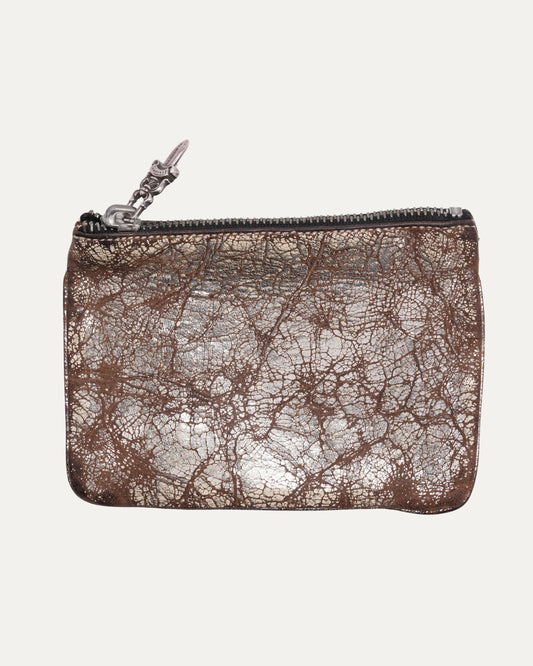 Cross Patch Zip Wallet