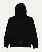 Cross Patch Cashmere Hooded Sweater