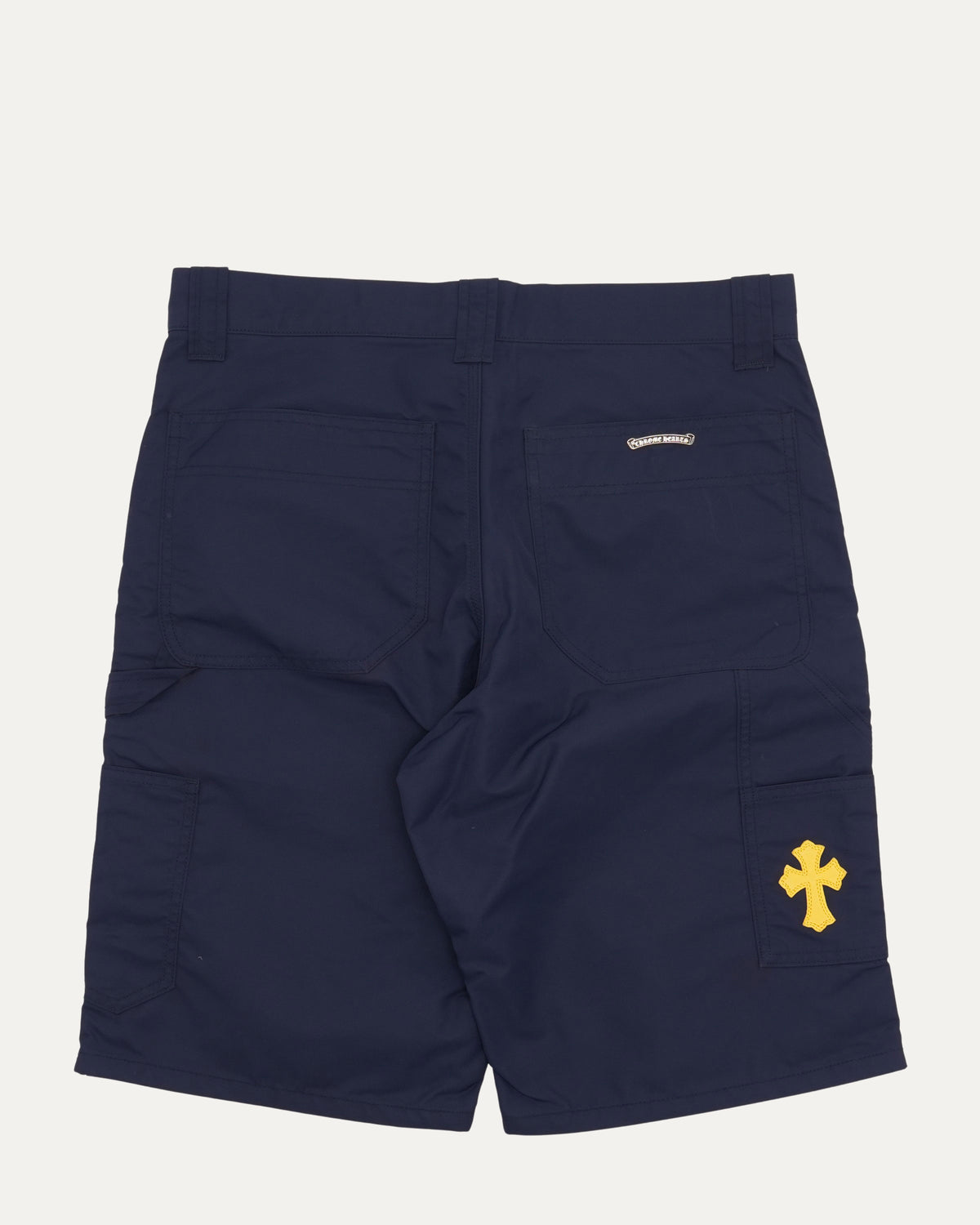 Nylon and Leather Double Knee Shorts