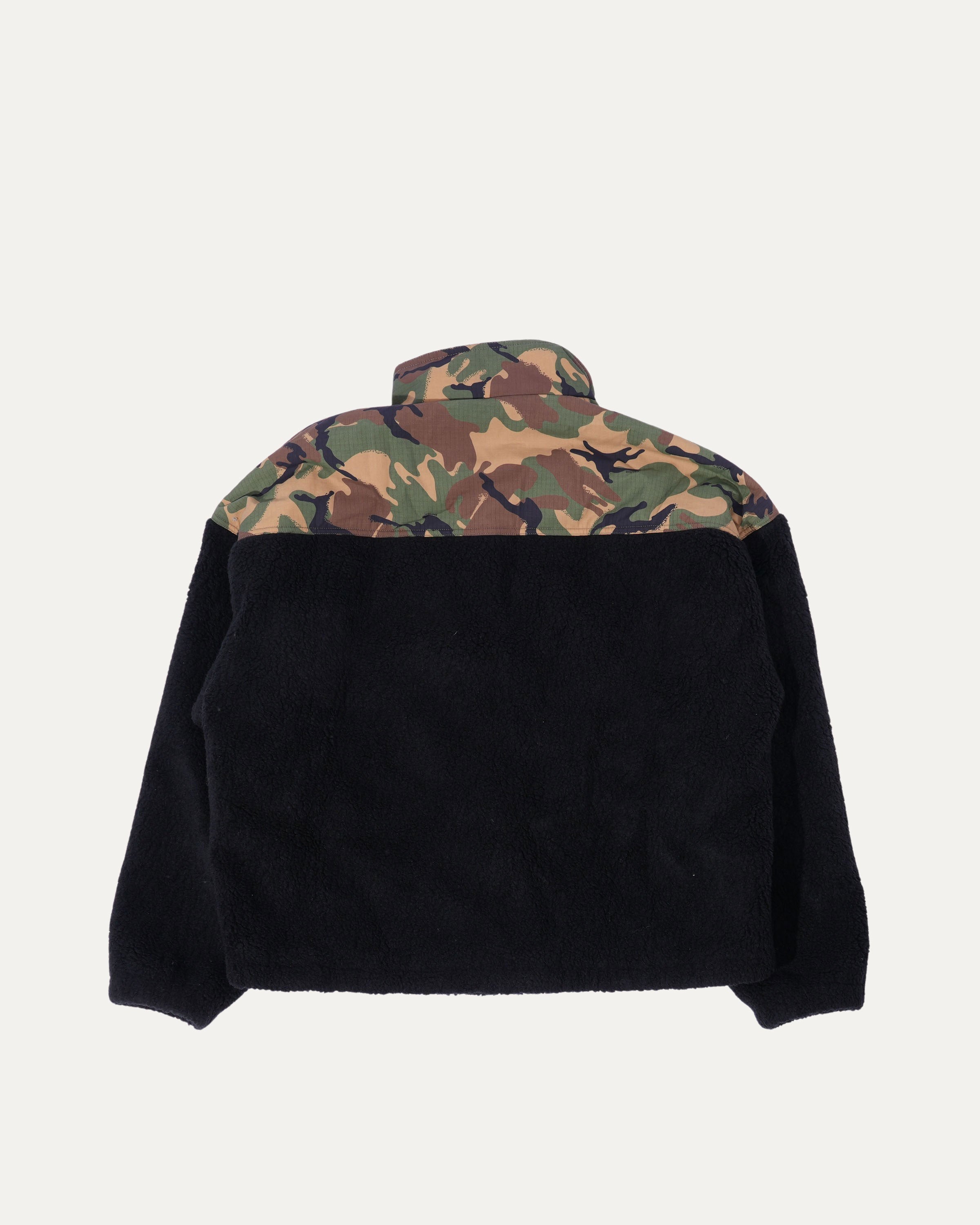 Quarter Zip Camo Fleece Jacket