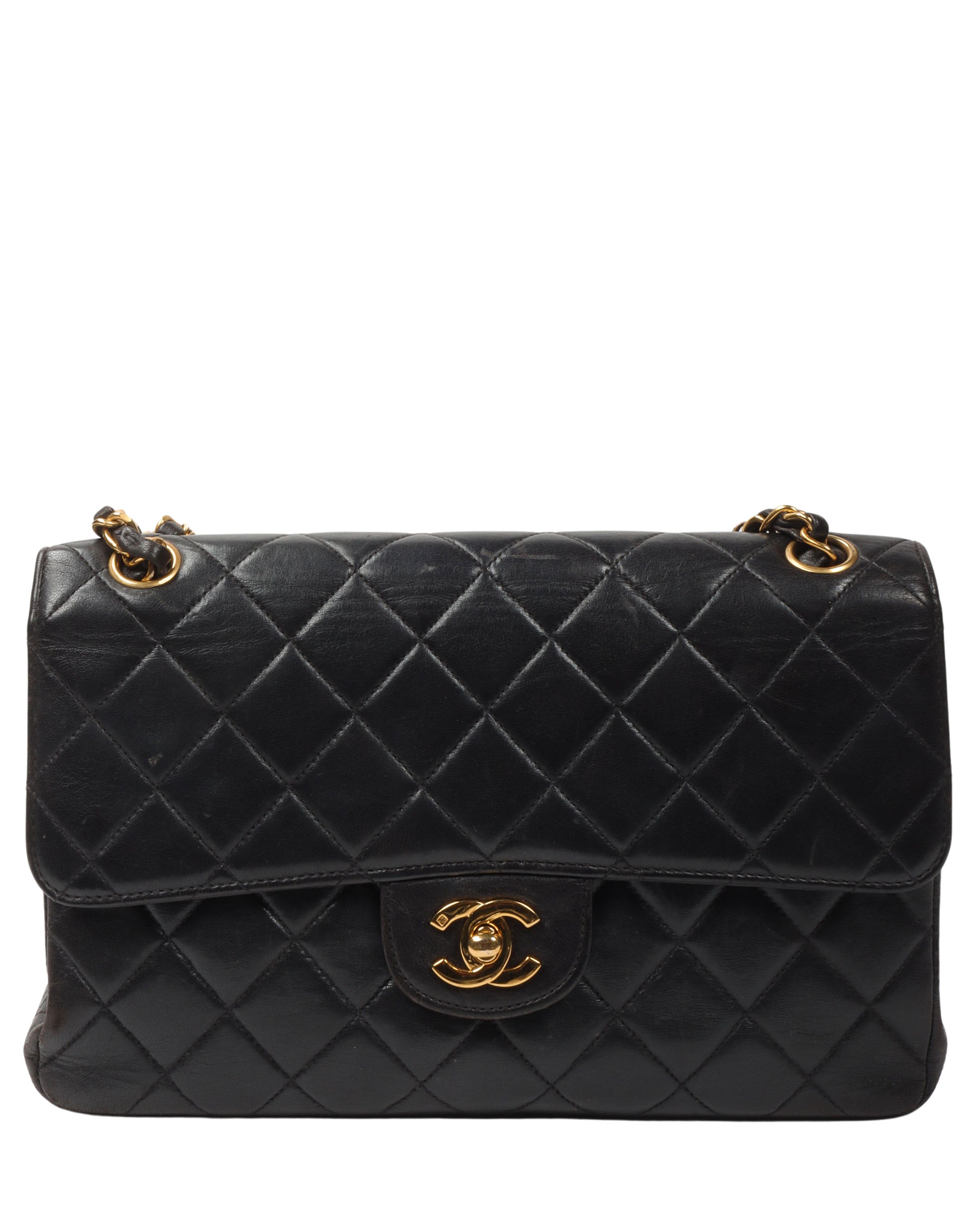 Quilted Lambskin Double Sided Classic Flap Bag Medium