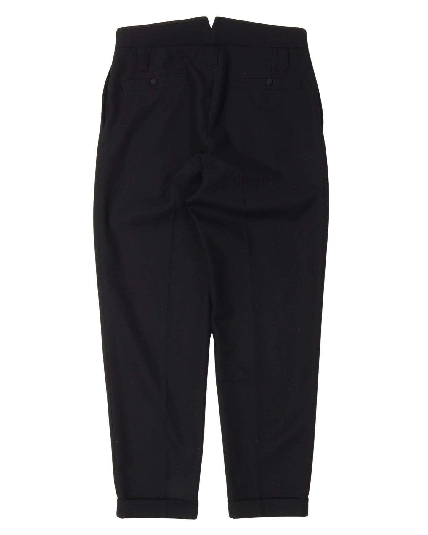 Silk Blend Pleated Trousers