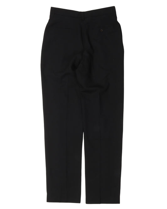 Pleated Wool Slacks