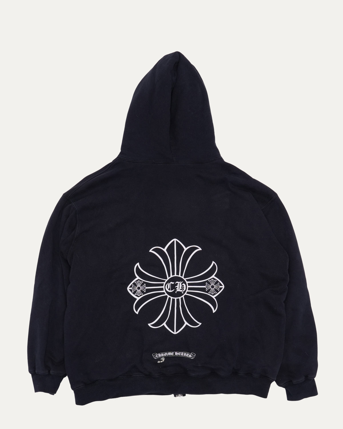 Plus Cross Thermal Lined Zip Up Hoodie