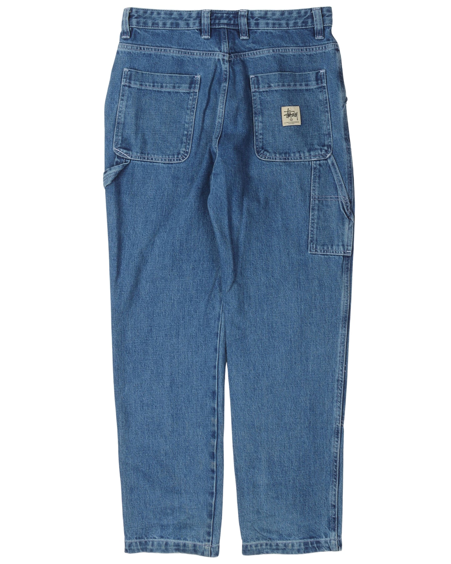 Baggy Denim Double Knee Jeans
