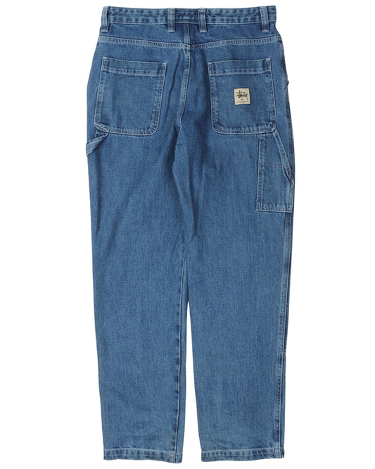 Baggy Denim Double Knee Jeans