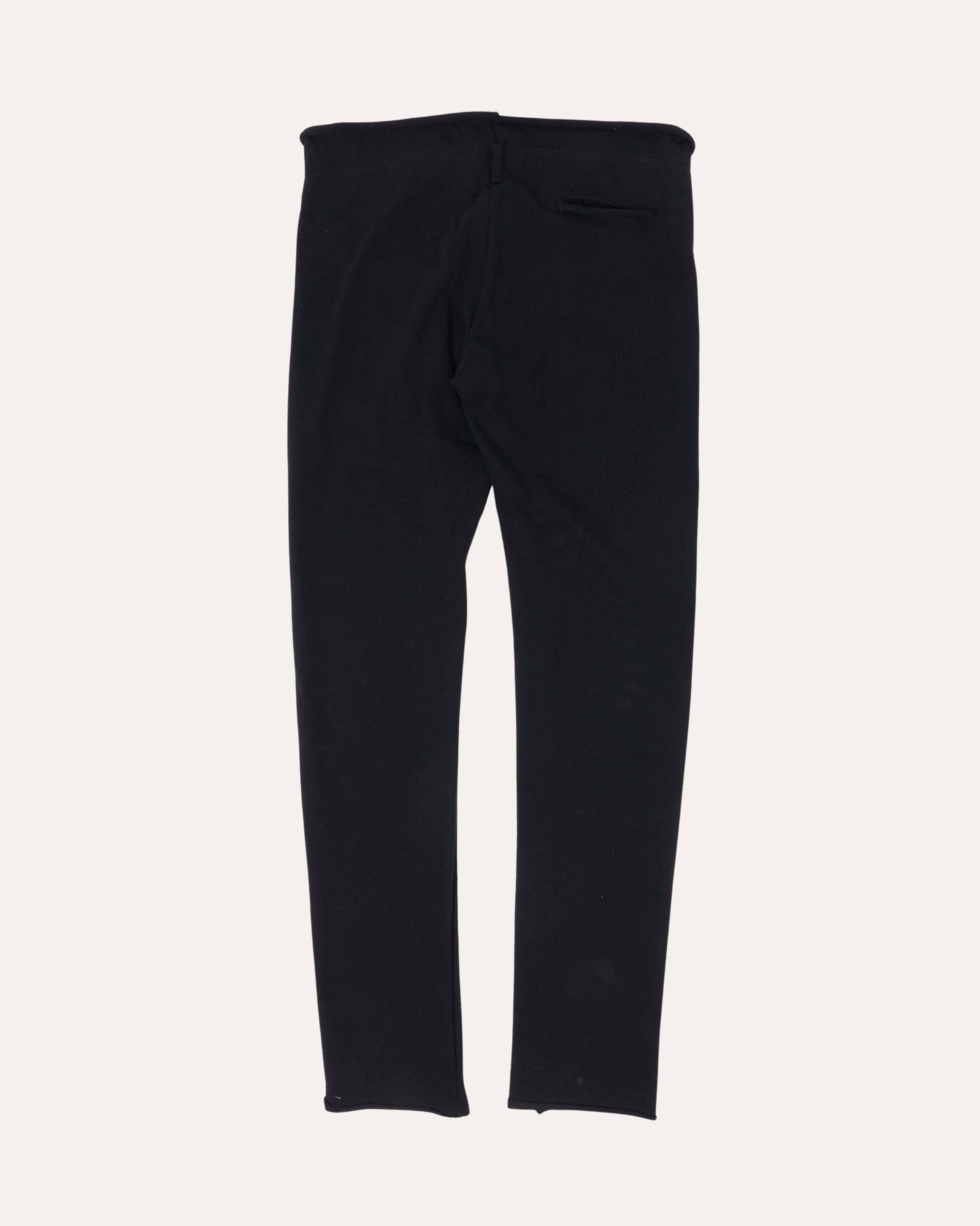 Raw Hem Low Waist Sweatpants