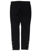 Snap Button Hem Jeans