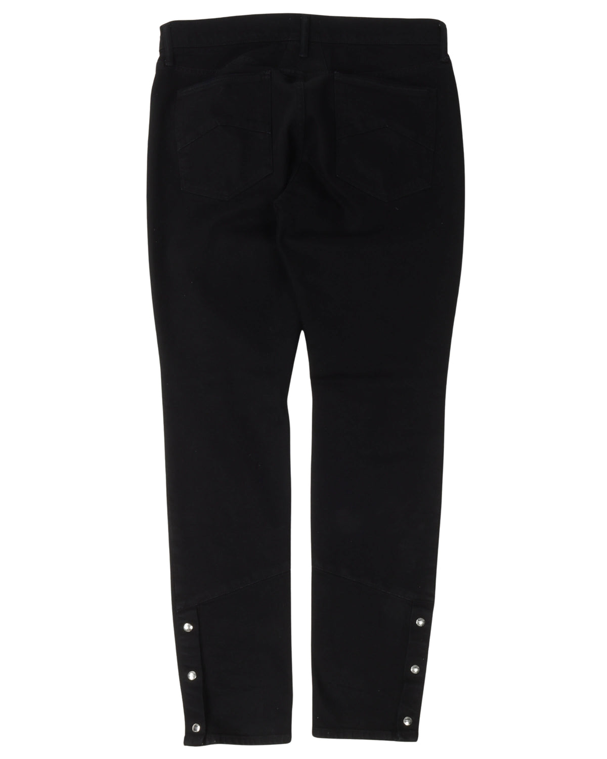 Snap Button Hem Jeans