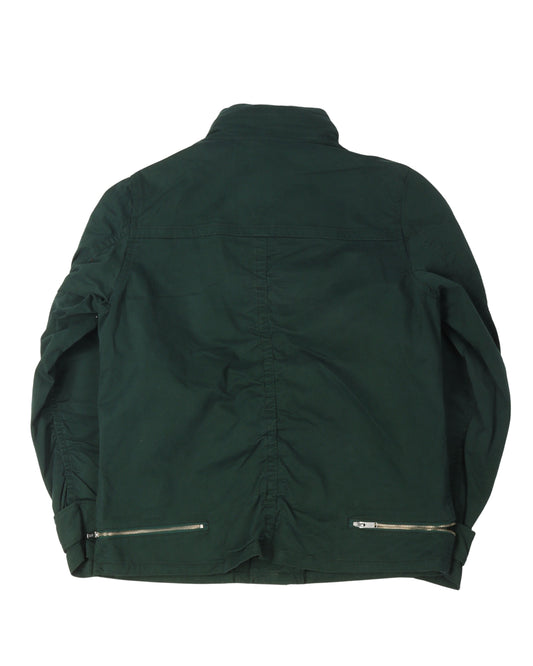 Button Down Blouson Jacket