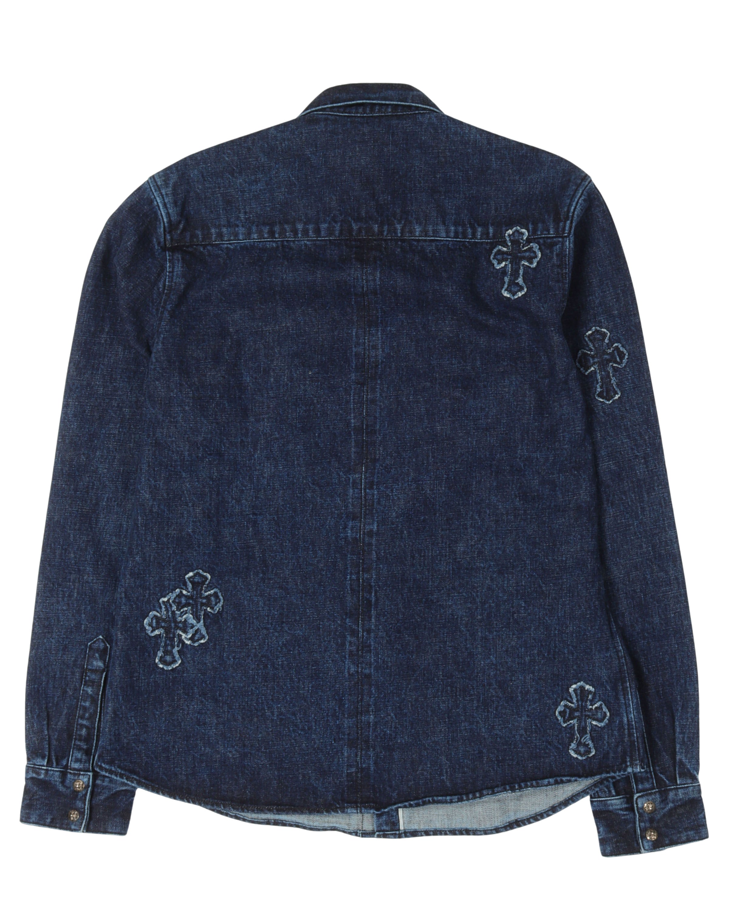 Denim Cross Patch Shirt