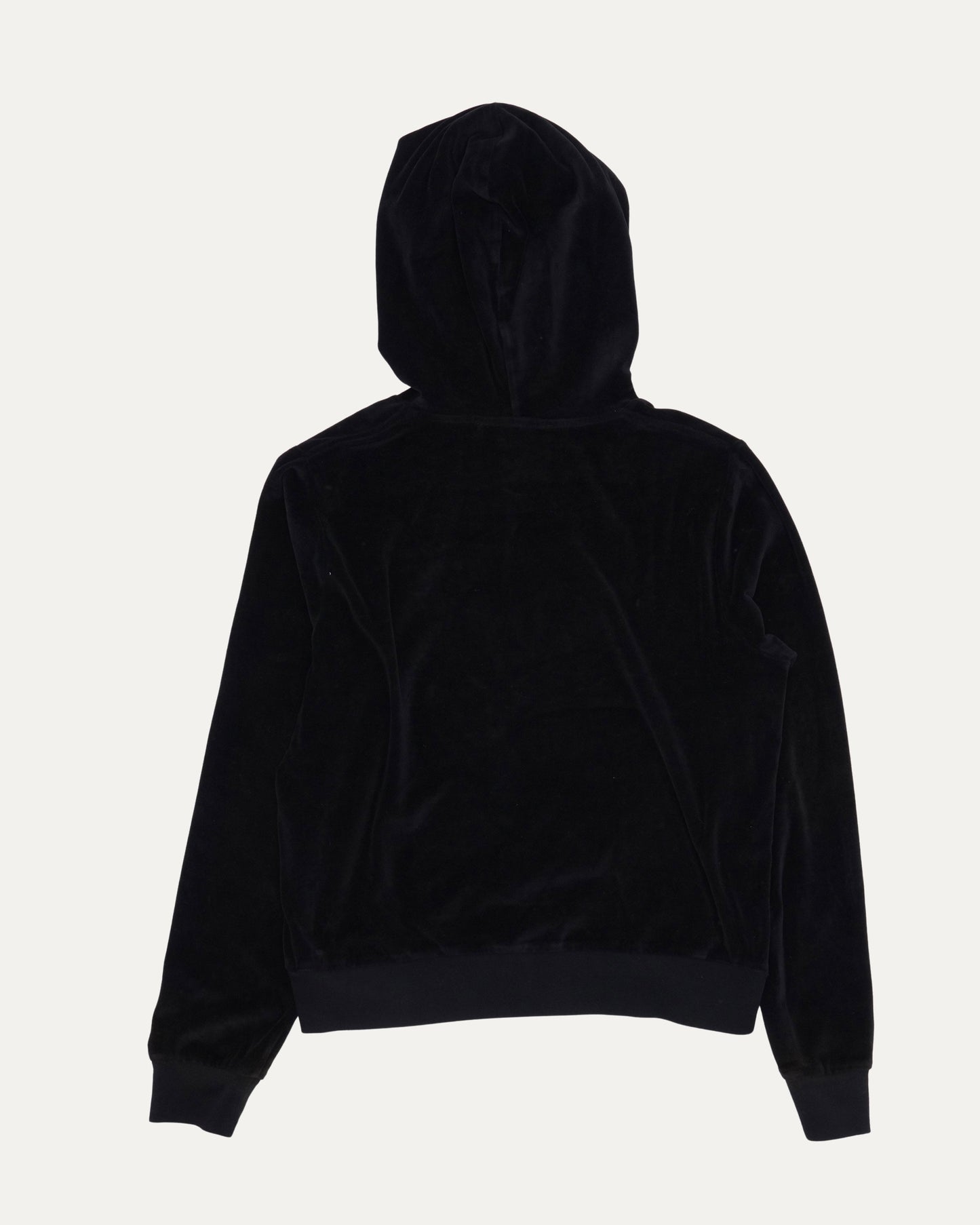 Velour Logo Hoodie