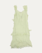 Sheer Ruffled Mini Dress