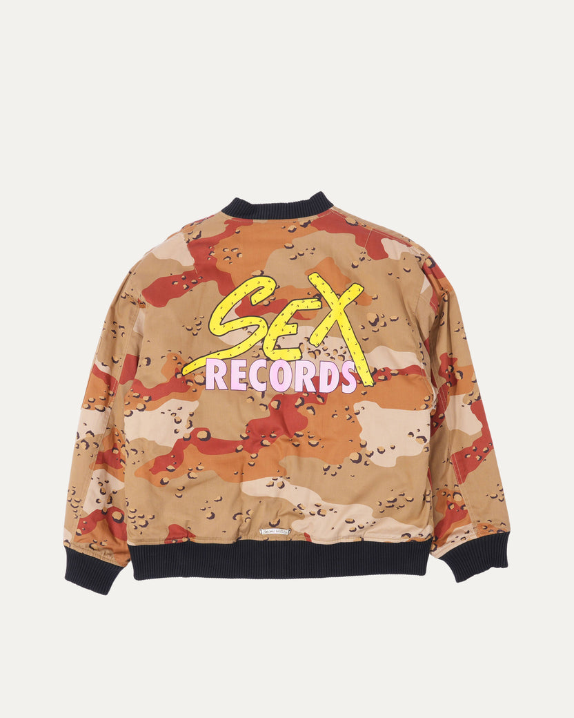 Matty Boy Desert Camouflage Sex Records Bomber Jacket