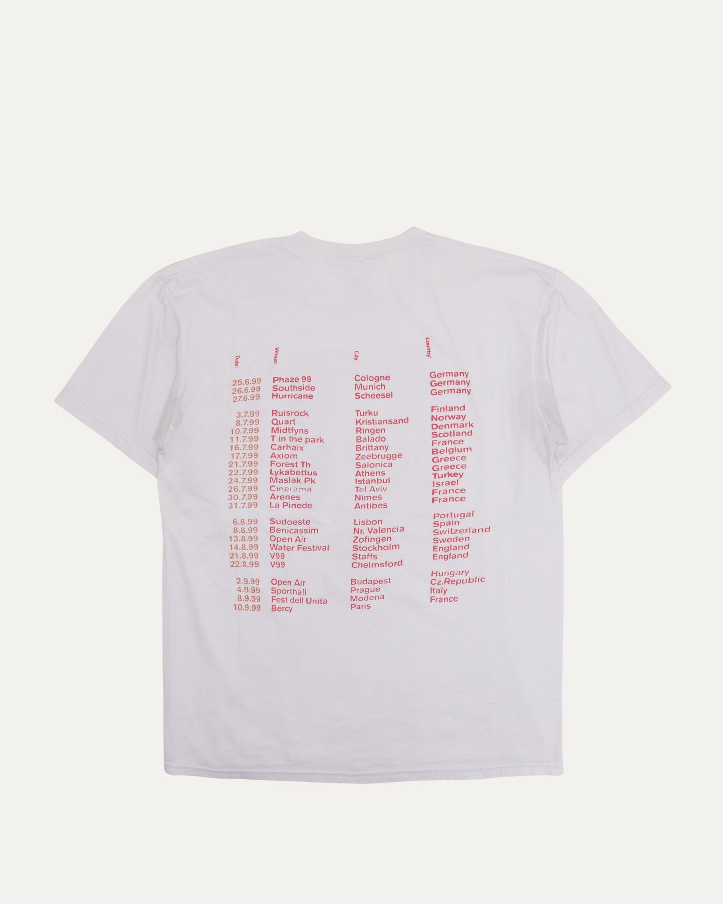 Massive Attacks 'Inertia Creeps' 1999 T-Shirt