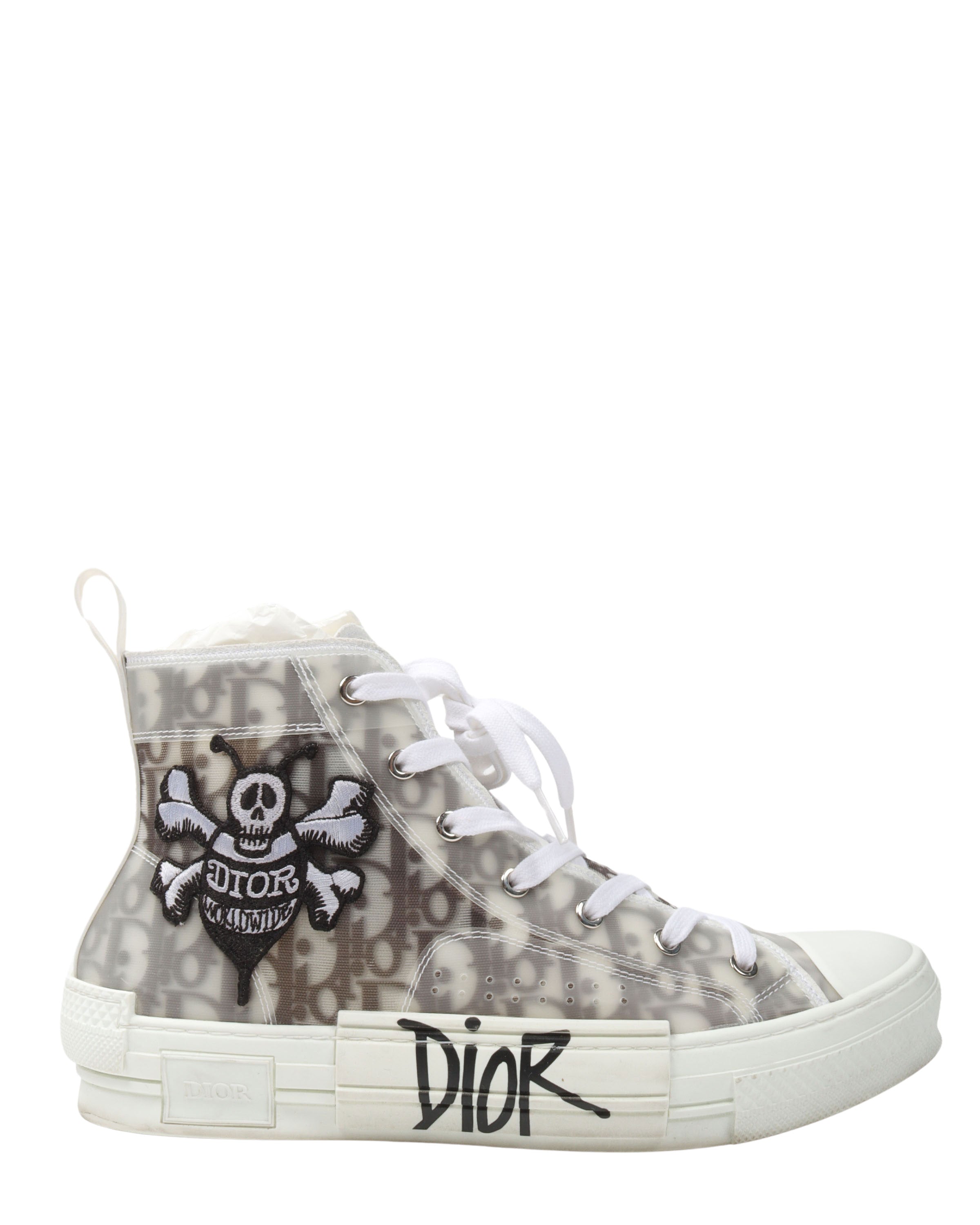 Shawn Stüssy Bee Embroidery Oblique Monogram B23 High-Top Sneakers