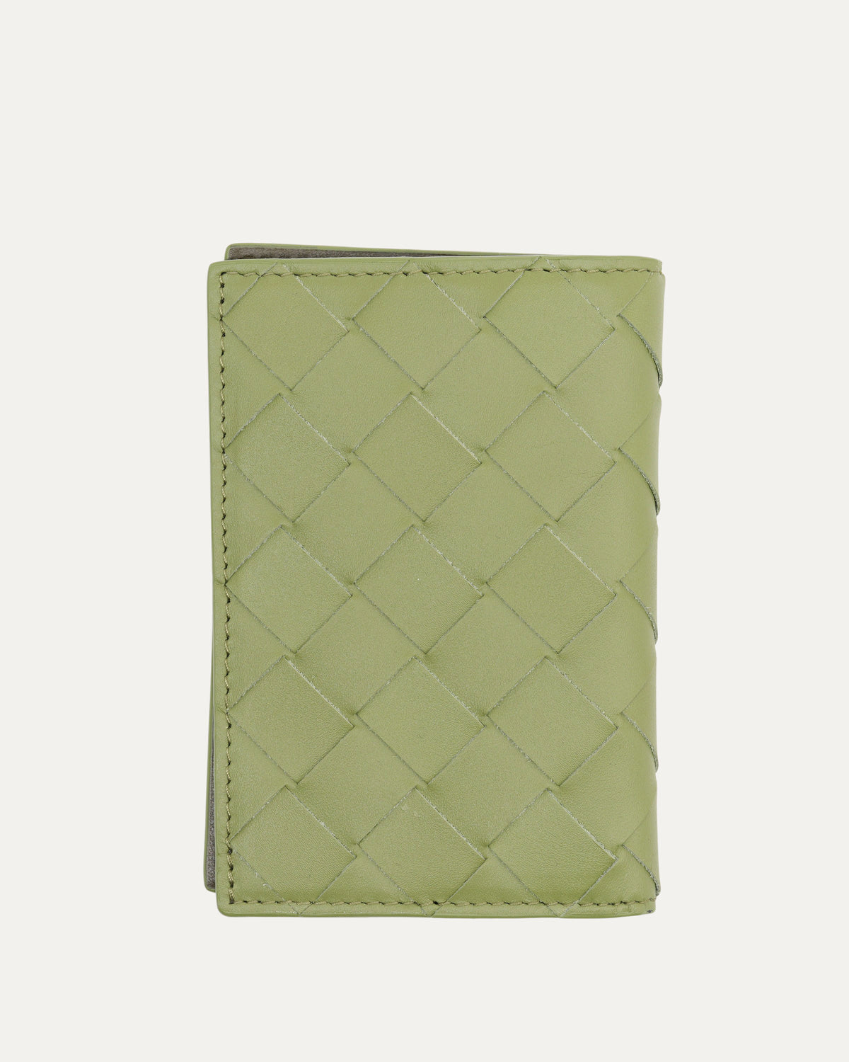Leather Intrecciato Bifold Wallet