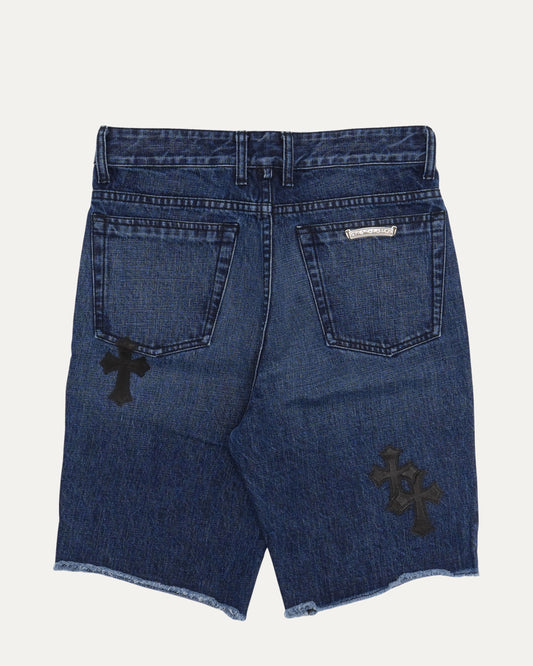 Turbo Diesel Cross Patch Jean Shorts