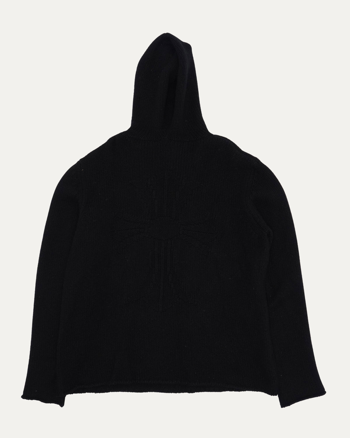Cross Patch Hooded Sweater