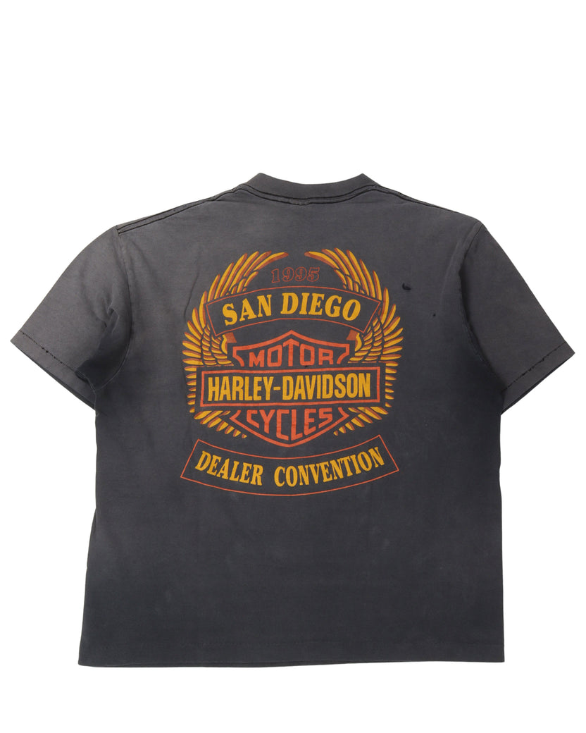 Harley Davidson Faded Pocket T-Shirt