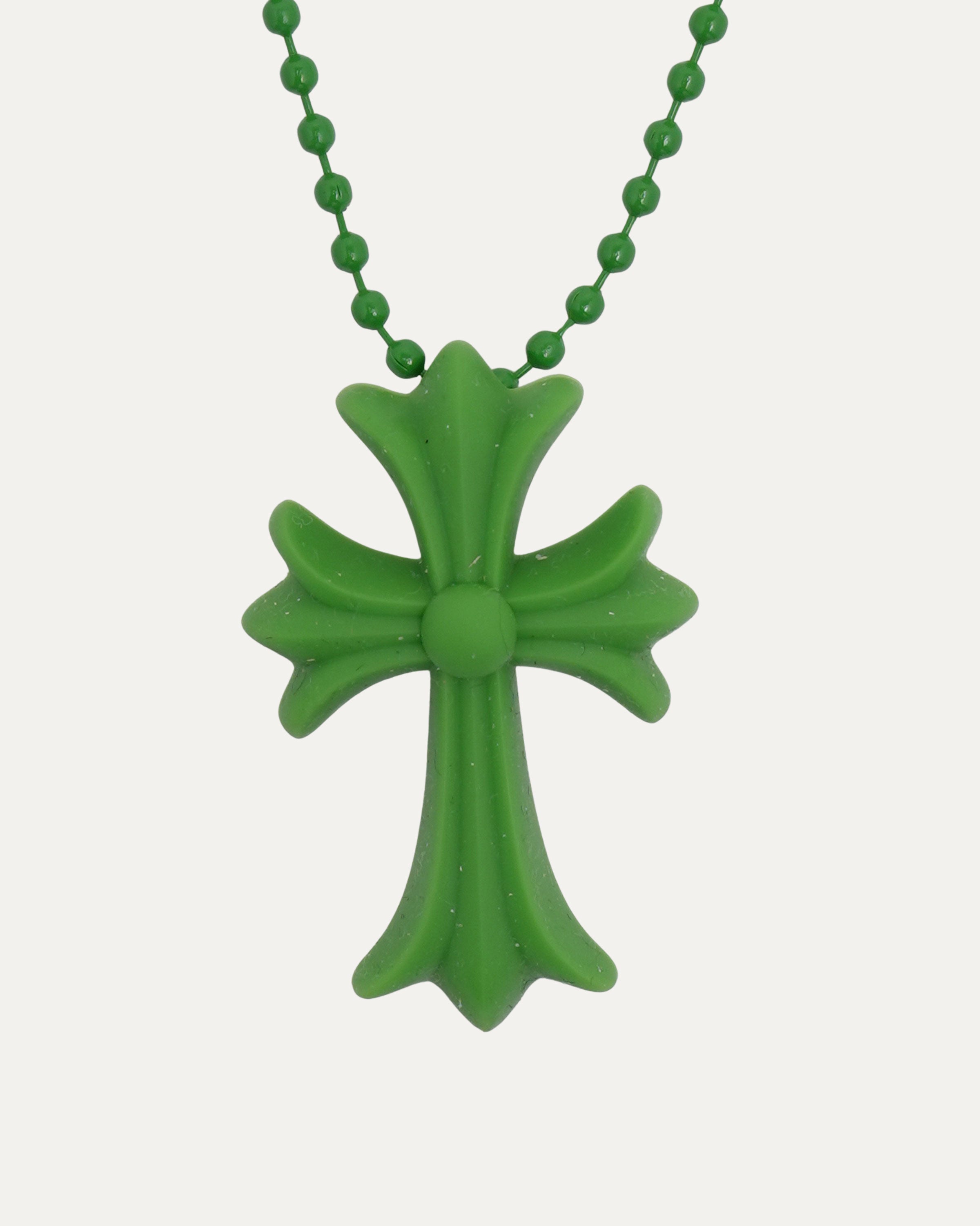 Chrome Hearts Silichrome Cross Necklace – Justin Reed