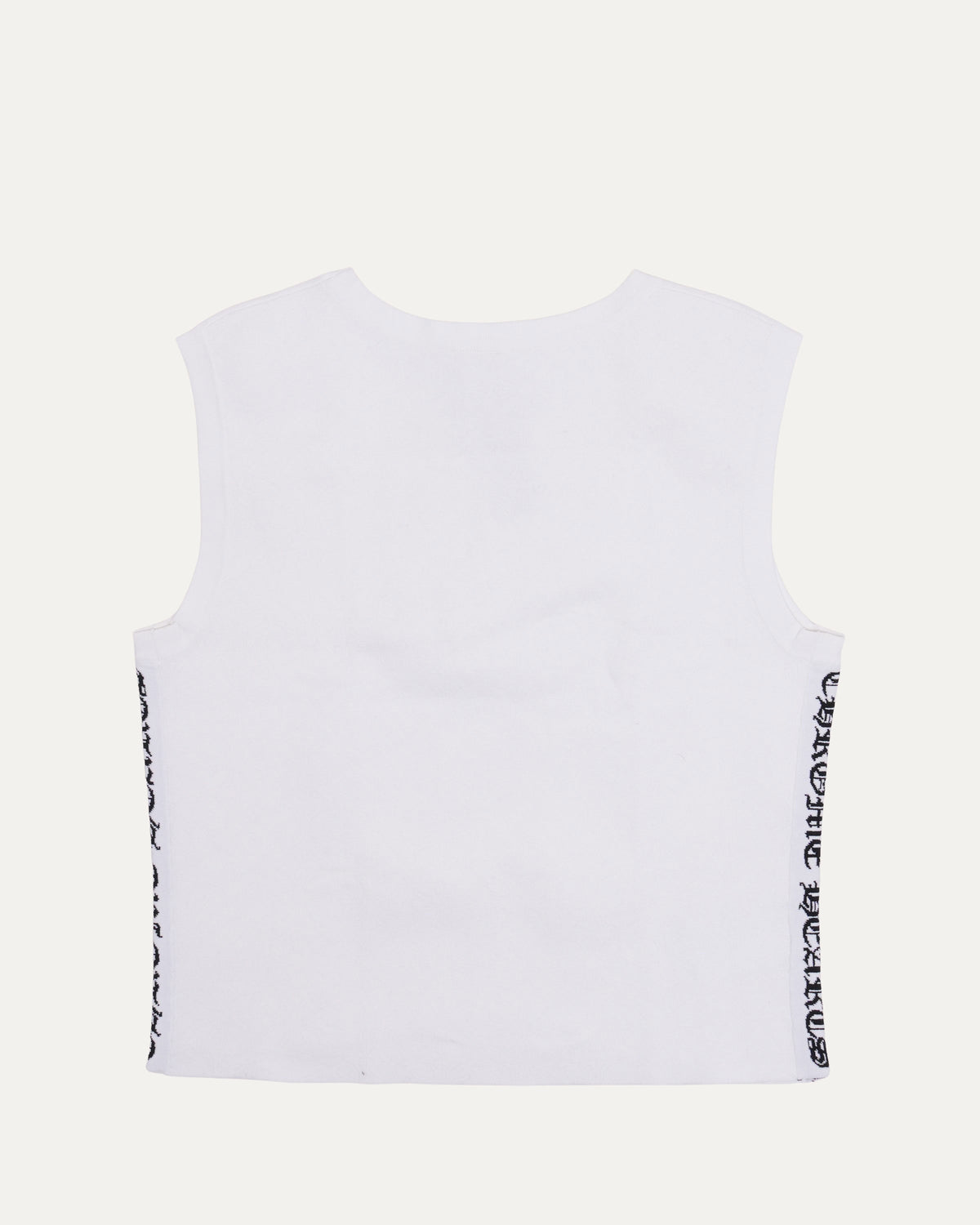 Intarsia Spell Out Tank Top