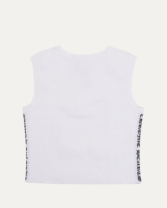 Intarsia Spell Out Tank Top