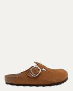 Dagger Embellished Birkenstock Boston Suede Mule