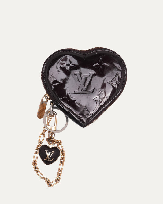 Patent Leather Heart Coin Purse