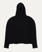 Cross Patch Cashmere Hooded Sweater