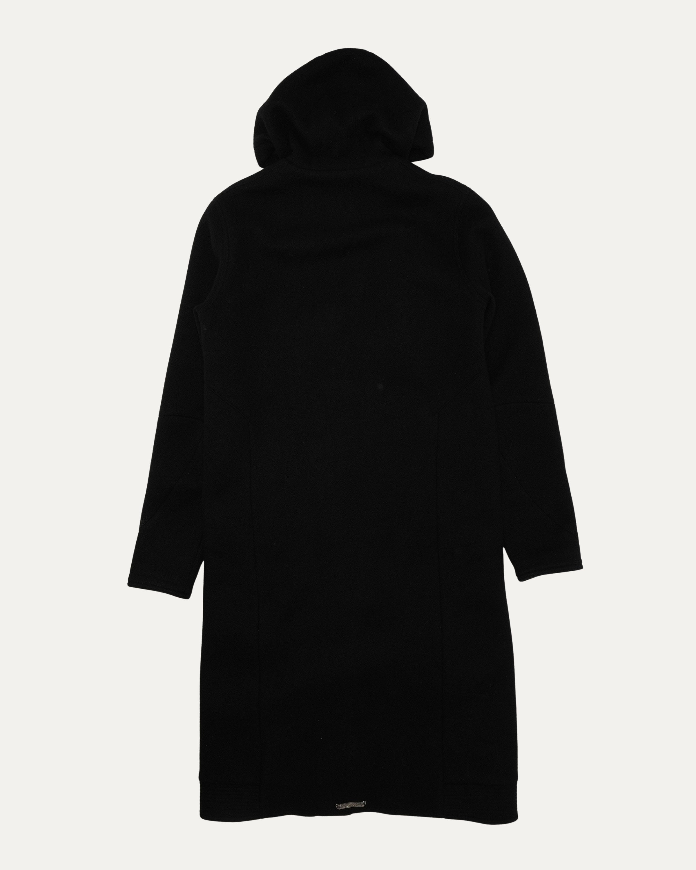 Wool Hooded Zip Up Coat