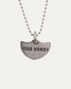 Shield Pendant with Ball Chain