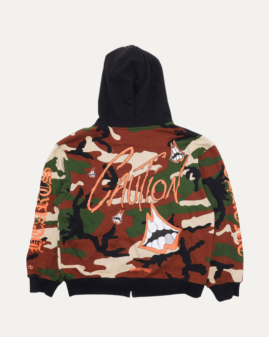 Matty Boy Caution Thermal Zip-Up Hoodie