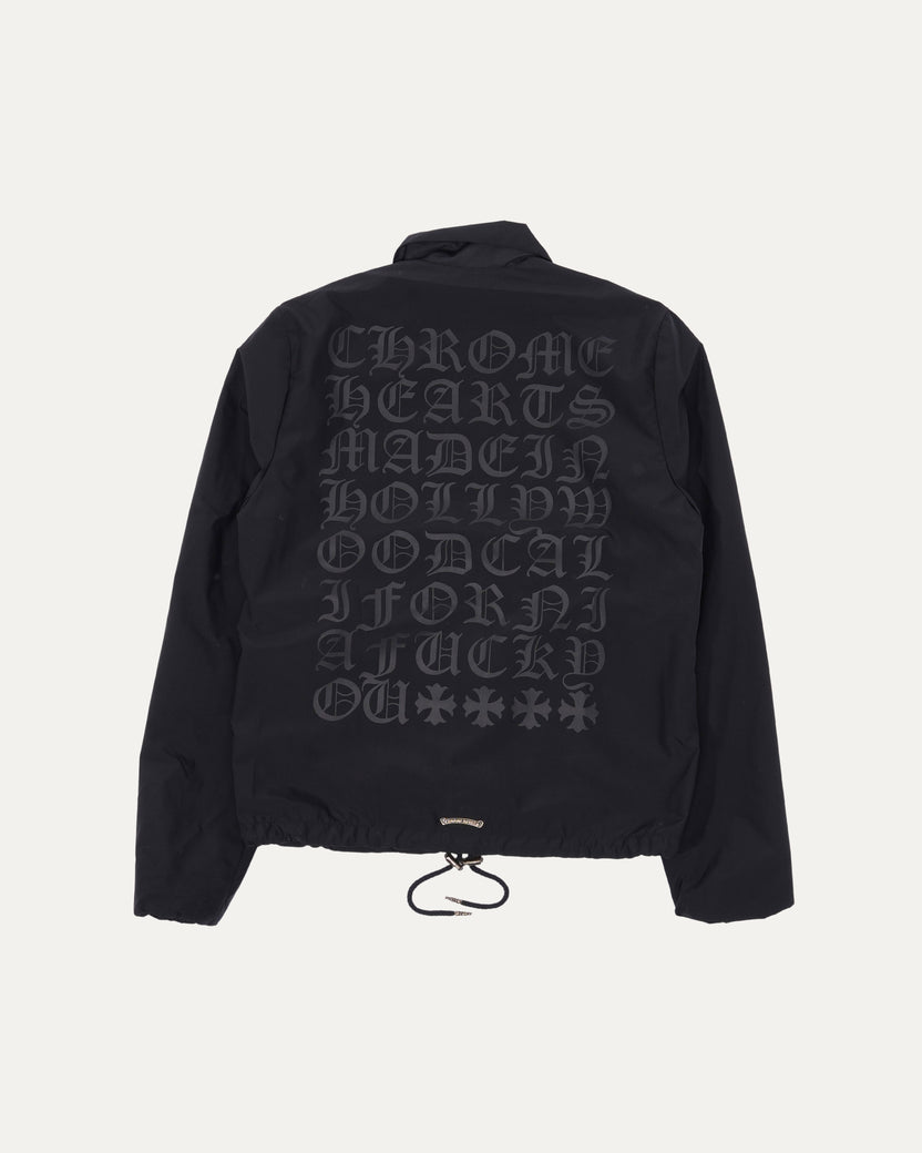 Eyechart Logo Windbreaker Coach Jacket