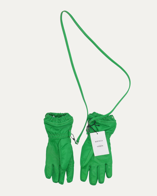 Jacquard Intreccio Pattern Nylon Gloves