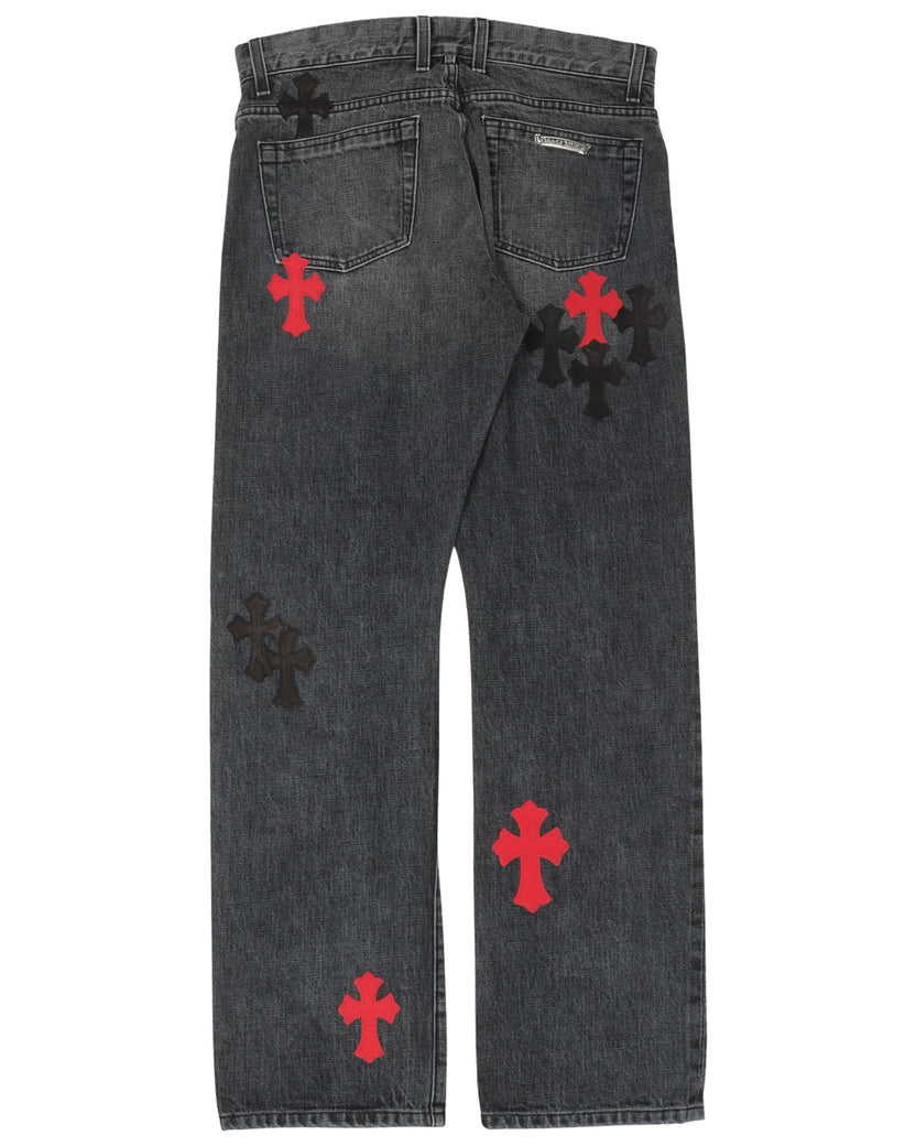 Multi-Cross Fade Jeans