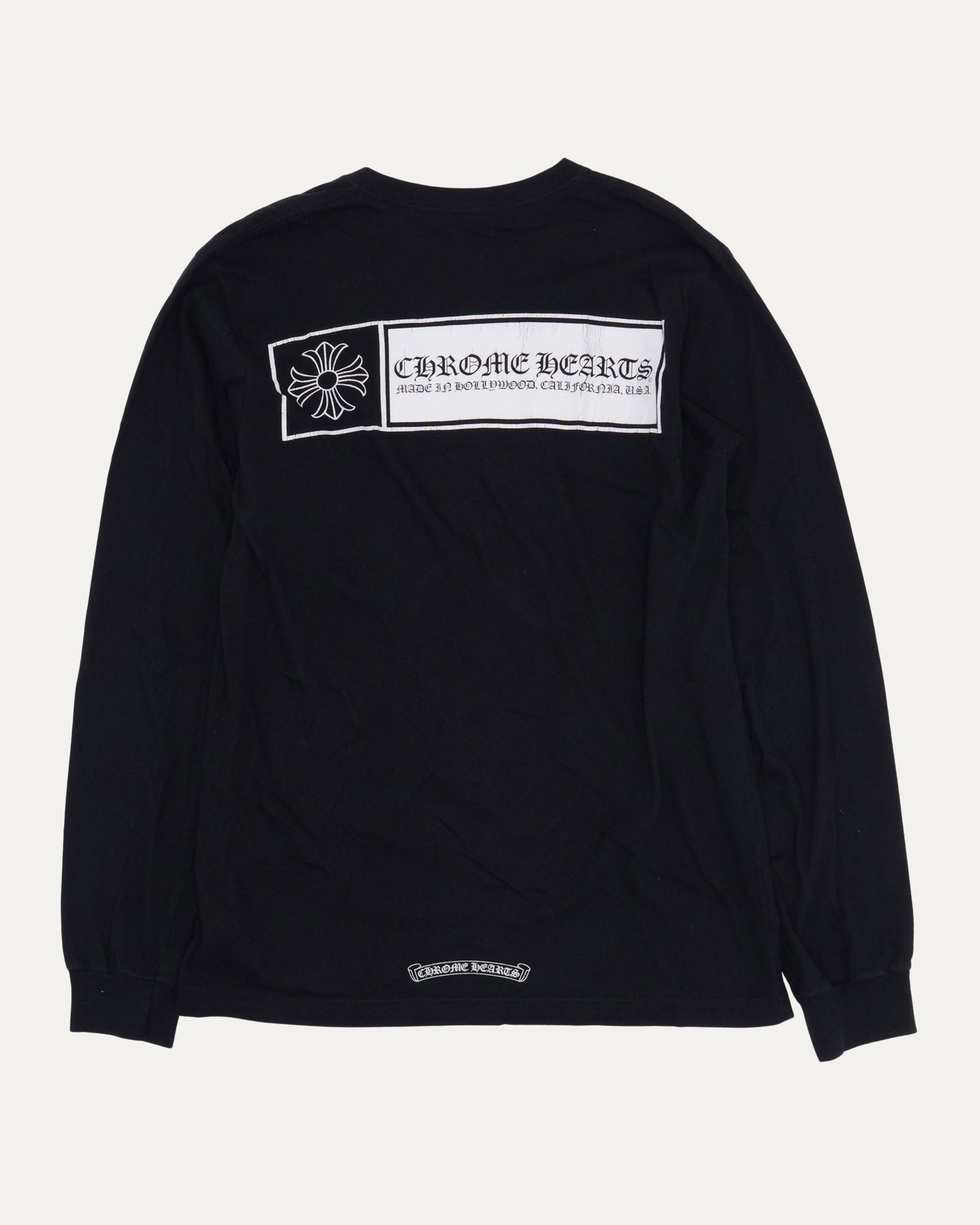 Plus Cross Long Sleeve Pocket T-Shirt