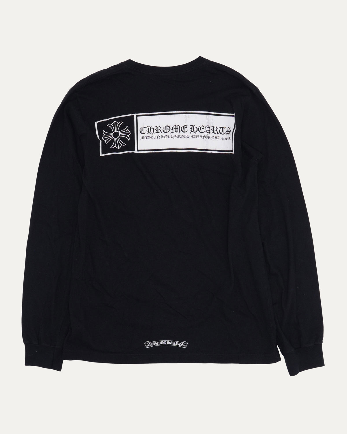 Plus Cross Long Sleeve Pocket T-Shirt