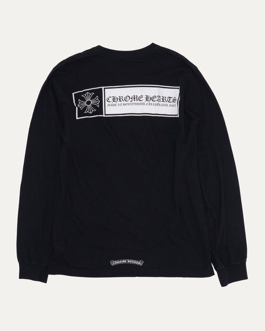 Plus Cross Long Sleeve Pocket T-Shirt