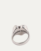 Cemetery Cross Heart Ring