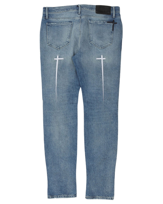 Embroidered Skinny Jeans